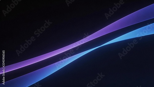 Abstract glowing lines on dark background