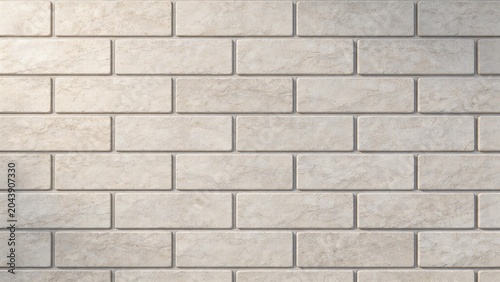 Wall of Light Beige Bricks