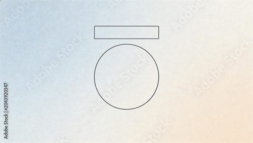 Abstract geometric shapes on gradient background