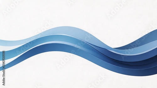 Blue wave abstract design