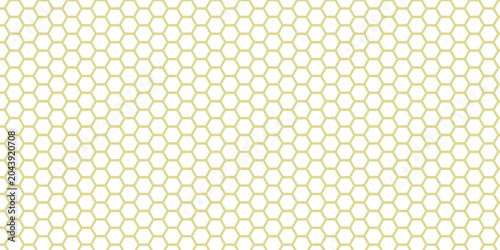 Quadro su tela Hexagon honeycomb seamless geometric tessellation abstract yellow vector backgro