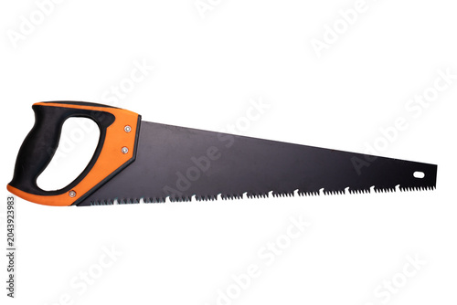 Fotografía Professional crosscut hand saw for wood cutting and carpentry projects on a tran