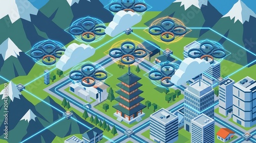 Physical AI Drone Network Protecting City From Natural Disasters