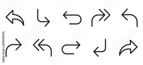 Reply Arrow Icon Vector Message Return Navigation UI Element