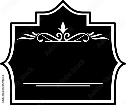 black and gold frame