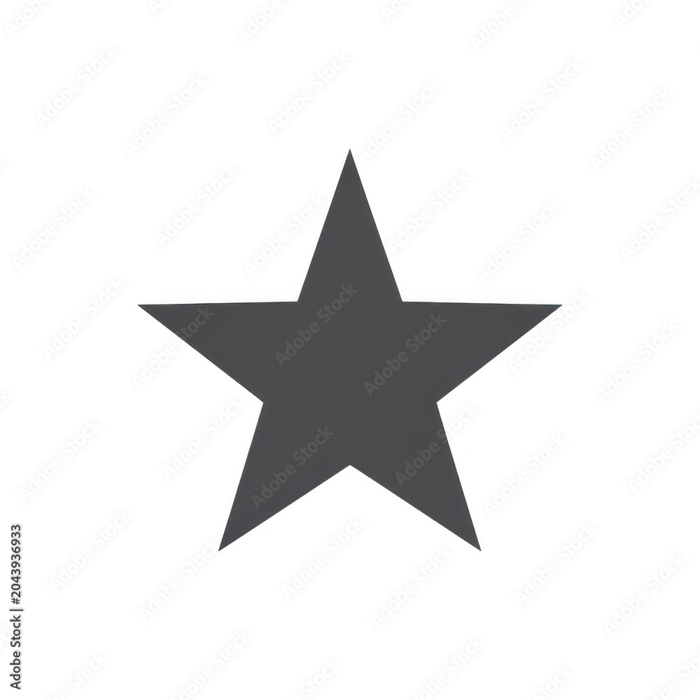 Obraz premium Black star shape icon isolated