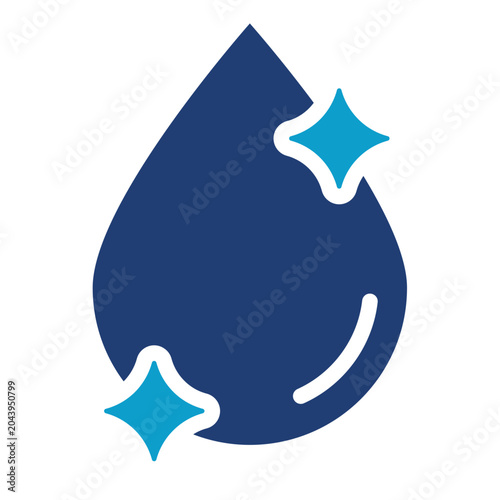 Photography clean water icon