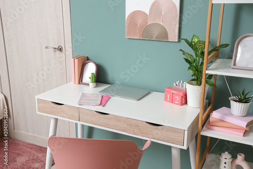 Interior of stylish childre...
