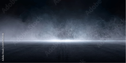 Принти на полотні Mysterious Haze on a Dark Surface