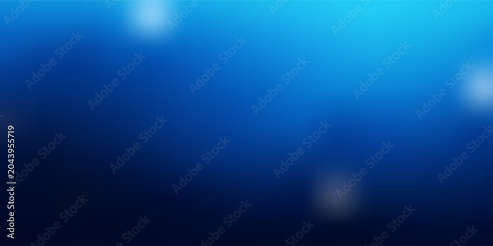 Fototapeta premium Abstract dark background featuring a deep blue gradient with soft blurred light flares and bokeh effects, walpaper.