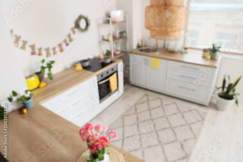 Interior of festive kitchen...