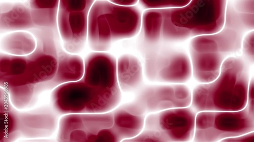Glowing white light patterns swirling maroon liquid blobs abstract textures great for backgrounds, medical, science, and technology designs.