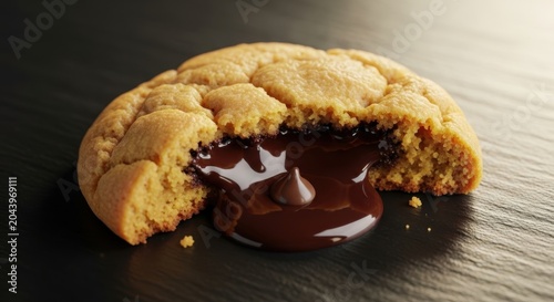 Gooey Chocolate Chip Cookie With Molten Center