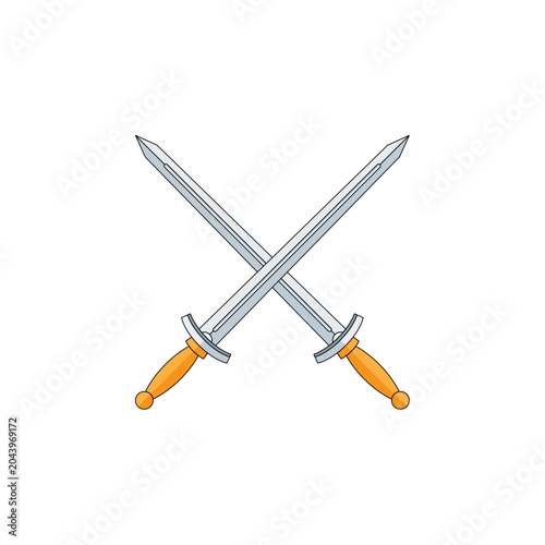 Tableau sur toile Heavy Executioner Broadsword Cleaver Illustration