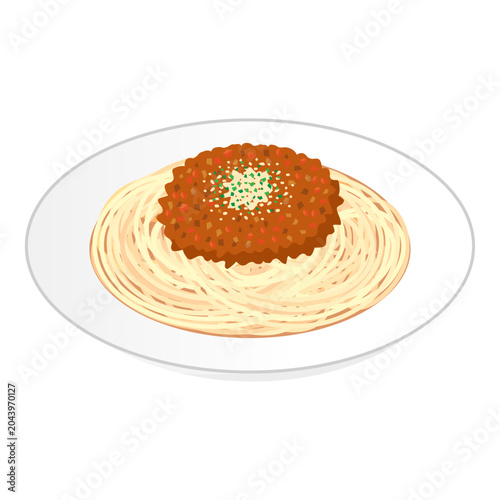 スパゲッティのイラスト・アイコン