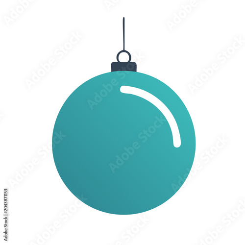 Turquoise Christmas Ornament
