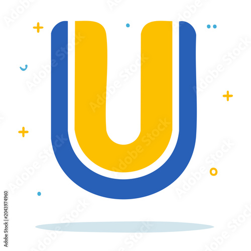 Stylized Letter U Icon