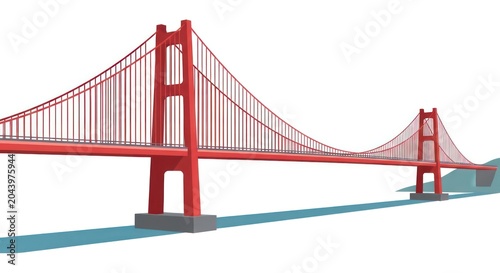Golden Gate Bridge San Francisco Icon.