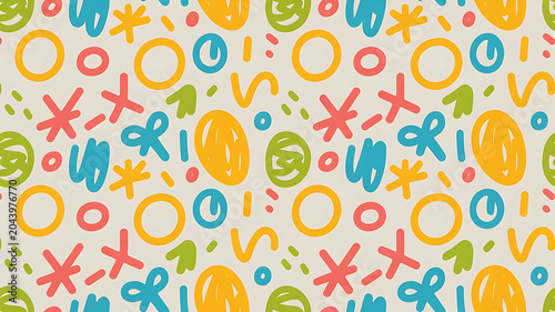 seamless pattern with easter eggs