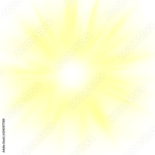 Bright Yellow Sunburst Illustration