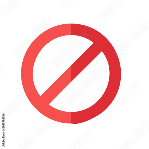 Red Prohibition Sign