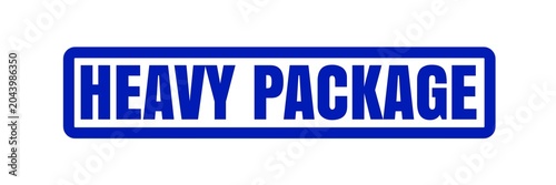 Heavy Package Stamp for Cargo Handling and Weight Warning Identification