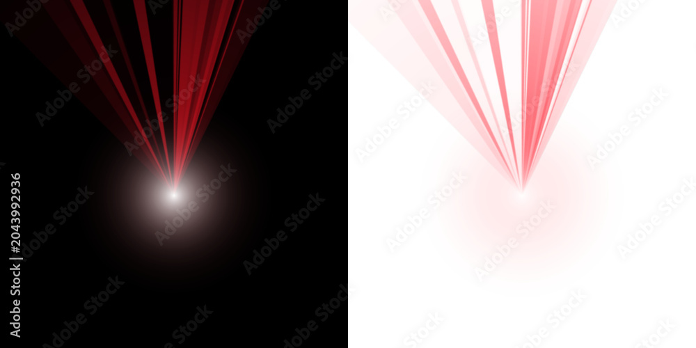 Obraz premium Abstract Red Light Rays and Glowing Sphere Concept for Digital Backgrounds and Futuristic Graphic Design Projects