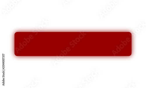 Glowing Red Rectangle on Black Background Minimalist Style Moody isolated on Transparent Background