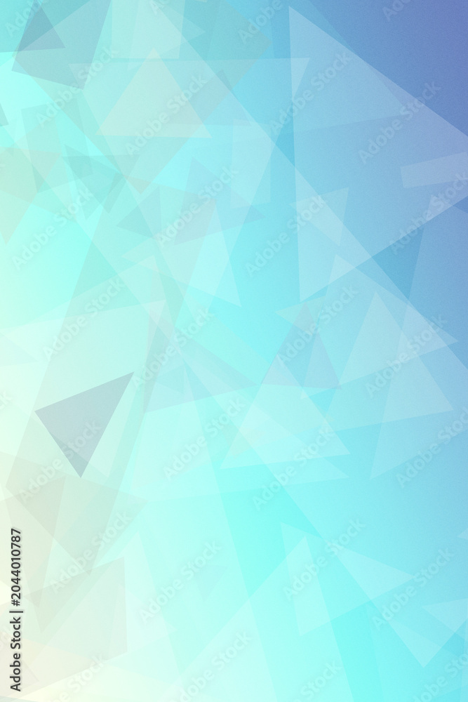 Obraz premium A light blue faceted polygon pattern with soft highlights creates a calm, futuristic abstract background, ideal for websites, flyers, and presentations with copy space.