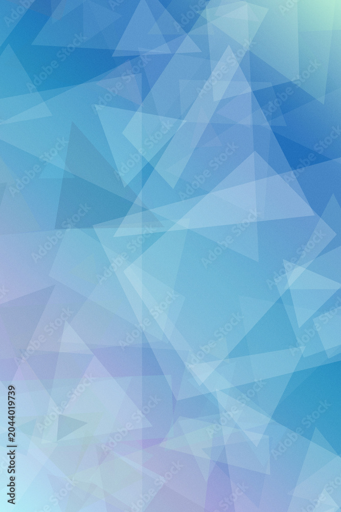 Obraz premium Abstract blue polygonal geometric background with soft gradients and faceted light patterns, ideal for tech, business, or event designs with clean copy space.