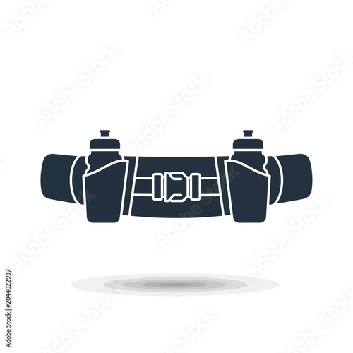 Black dumbbell weightlifting fitness equipment.
