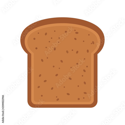 Slice of Brown Bread Loaf.
