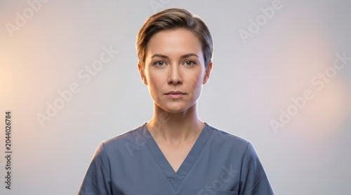 Nurses in Scrubs Working on Medical Patient Care