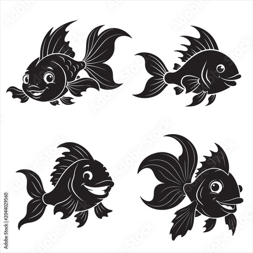 Goldfish Illustration Set