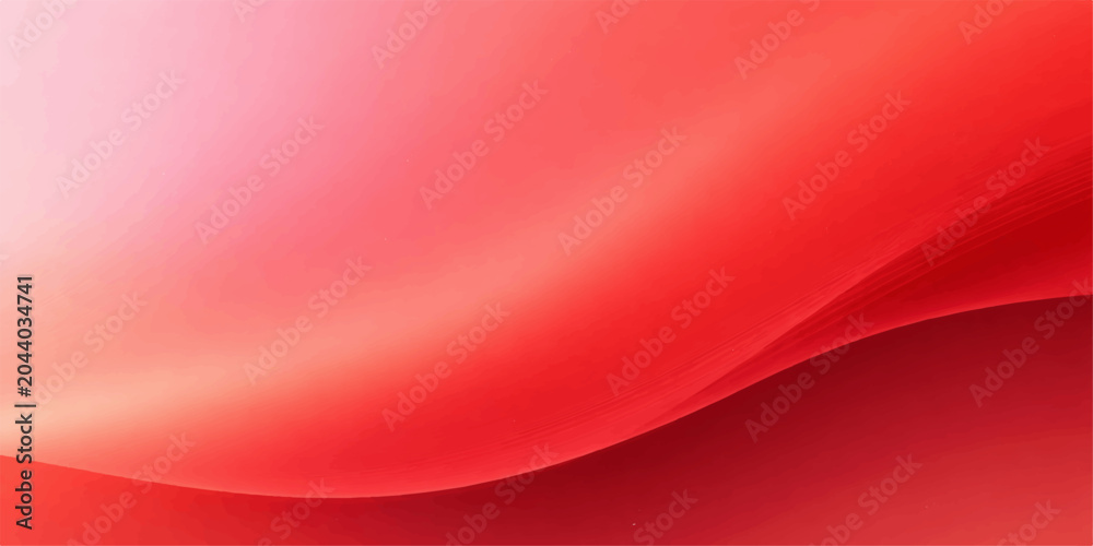 Fototapeta premium Abstract red and pink gradient flowing wave.