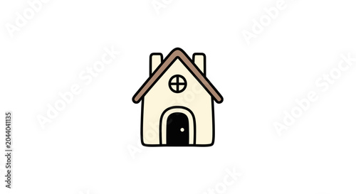 Photos Simple House Icon With Roof.