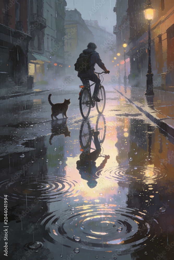 cyclist in the city