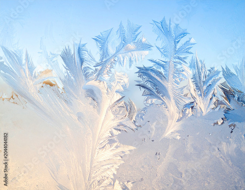 frozen glass texture with blue gradient, Generated image	
