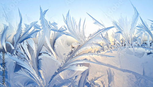 frozen glass texture with blue gradient, Generated image	

