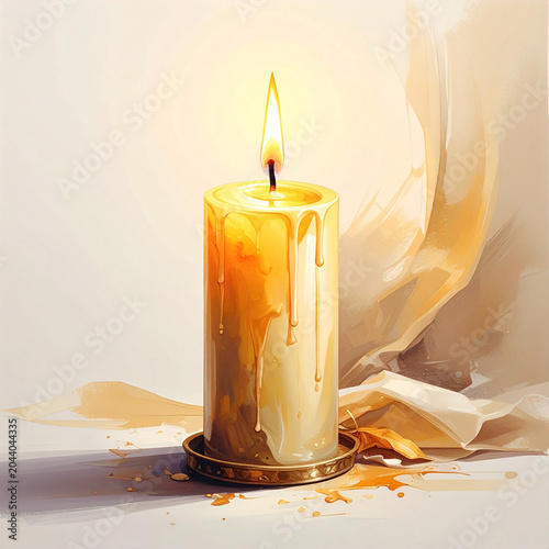 candle, holiday, Generated image	

