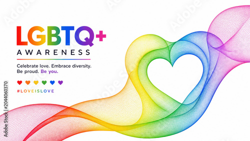 LGBTQ pride month celebrates love and diversity with colorful heart shapes and inspiring messages promoting awareness and acceptance for all