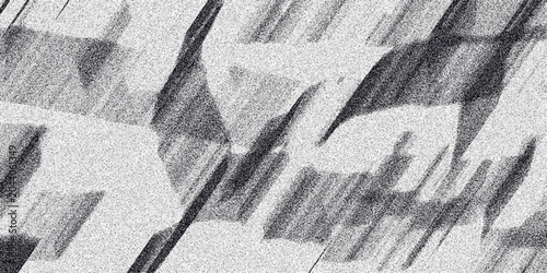 Foto Abstract monochrome geometric pattern with diagonal strokes and granular texture