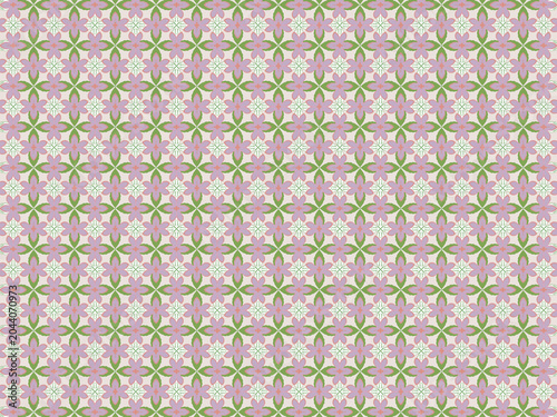 A sophisticated and harmonious seamless repeat pattern with a strong batik and traditional textile influence