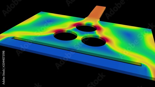 Liquid flow simulation - CFD simulation Computational fluid dynamics