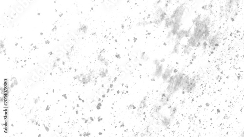 Foto White abstract textured background with scattered gray speckles and organic blot