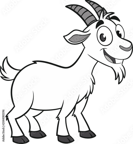 Cartoon goat illustration