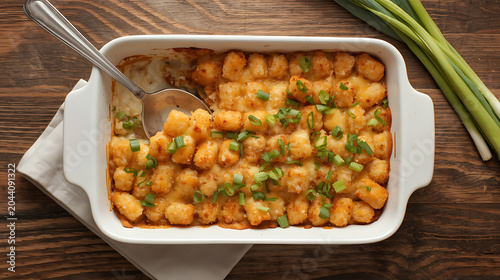 This dish is commonly referred to as a Tater Tot Casserole or Tater Tot Hotdish