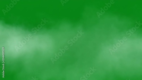 Low Floating Mist Drifting in Calm Eerie Motion on Green Screen