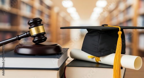 Law degree graduation academic achievement.