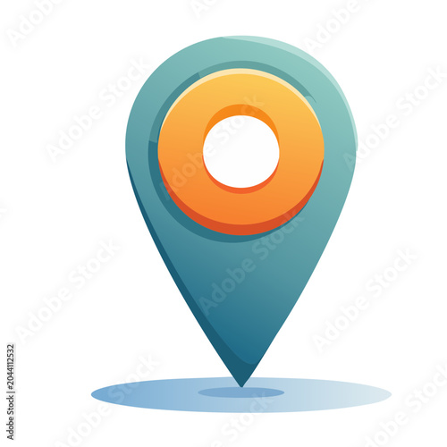 Stylized Map Pin Icon